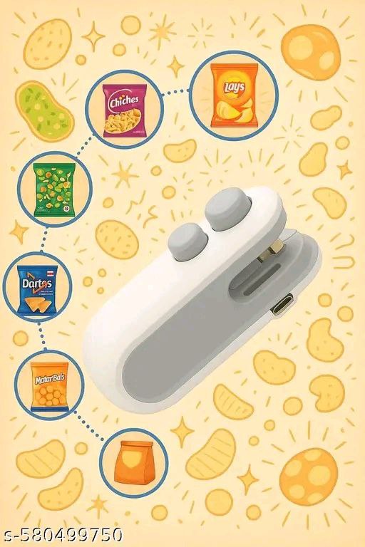 2-in-1 Mini Sealer & Cutter | Portable USB Rechargeable Heat Sealer for Food Storage Bags | Snack Bag Resealer