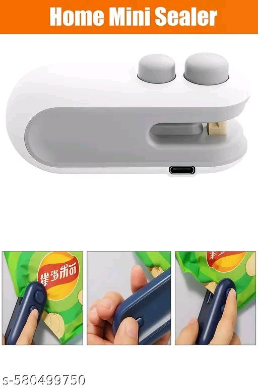 2-in-1 Mini Sealer & Cutter | Portable USB Rechargeable Heat Sealer for Food Storage Bags | Snack Bag Resealer